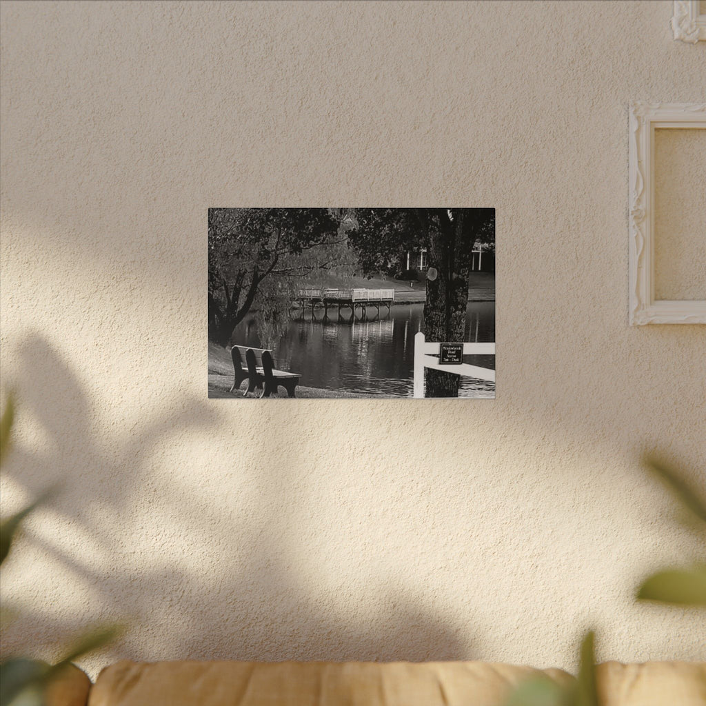 Black and White Canvas Wall Art - Tranquil Landscape Decor