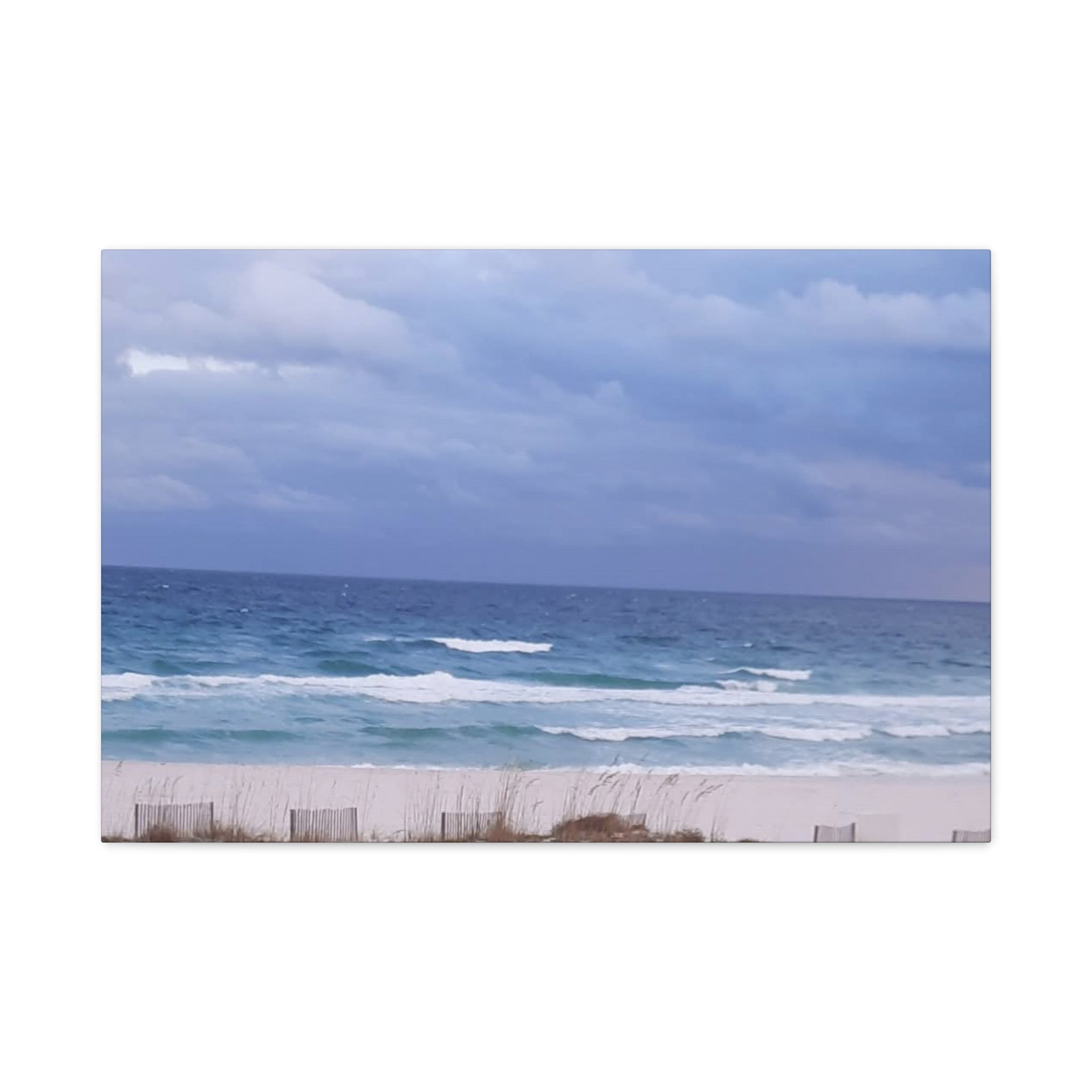 Coastal Waves Matte Canvas Print — Stretched Beach Wall Art