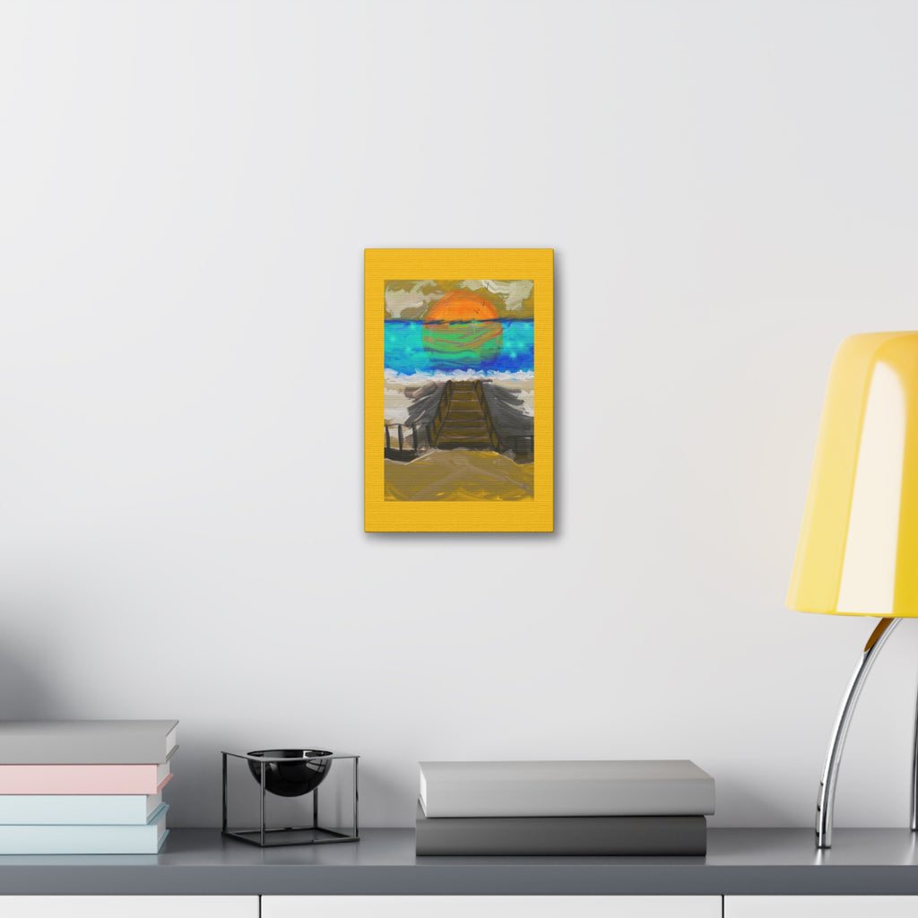 Sunset Beach Canvas Art – Stretched Wall Print