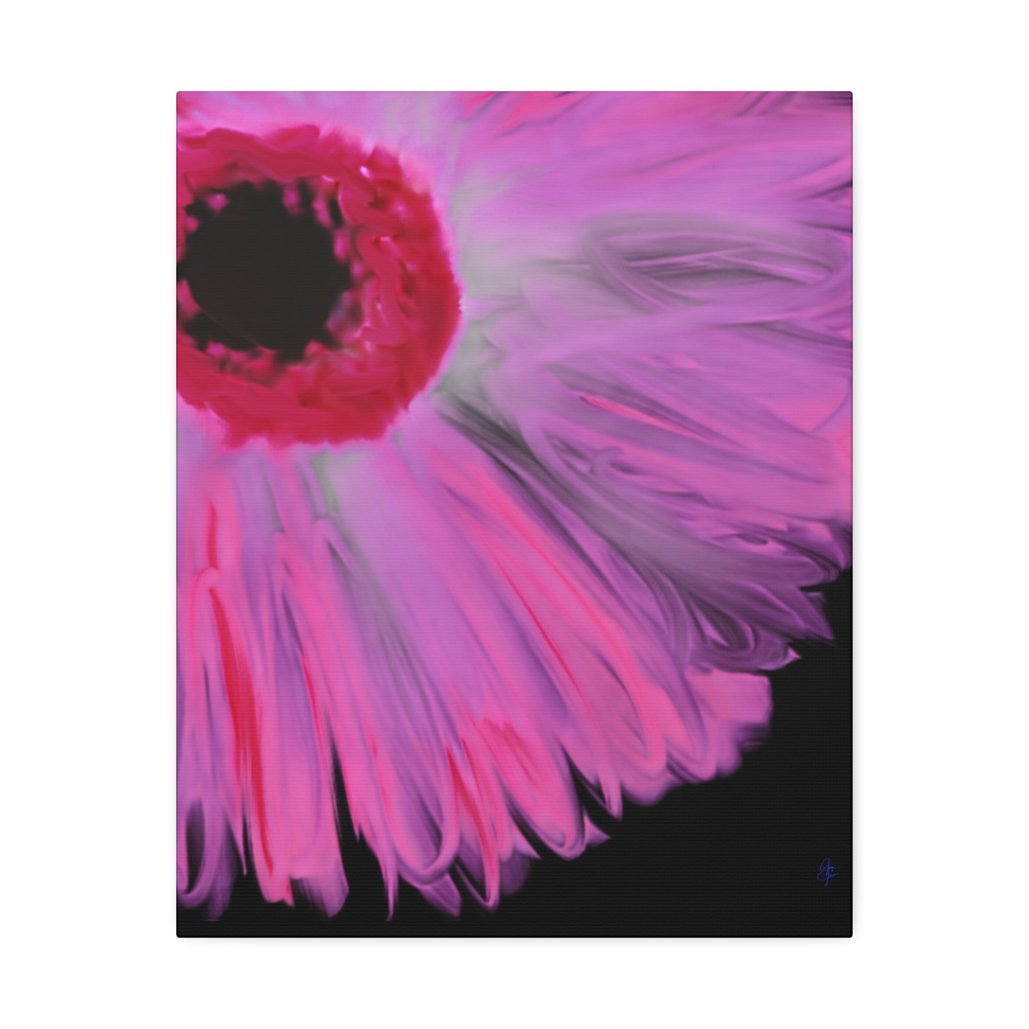 Pink Gerbera Canvas Wall Art – Vibrant Floral Stretched Canvas (1.5" Depth)