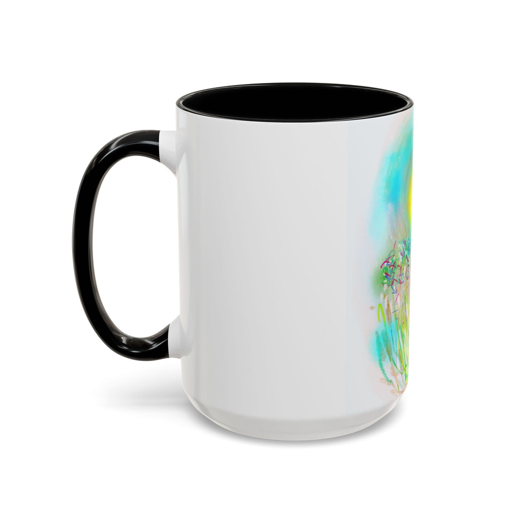 Coffee Mug — Bright Sunflower Field Art Ceramic Accent Mug (11/15 oz)