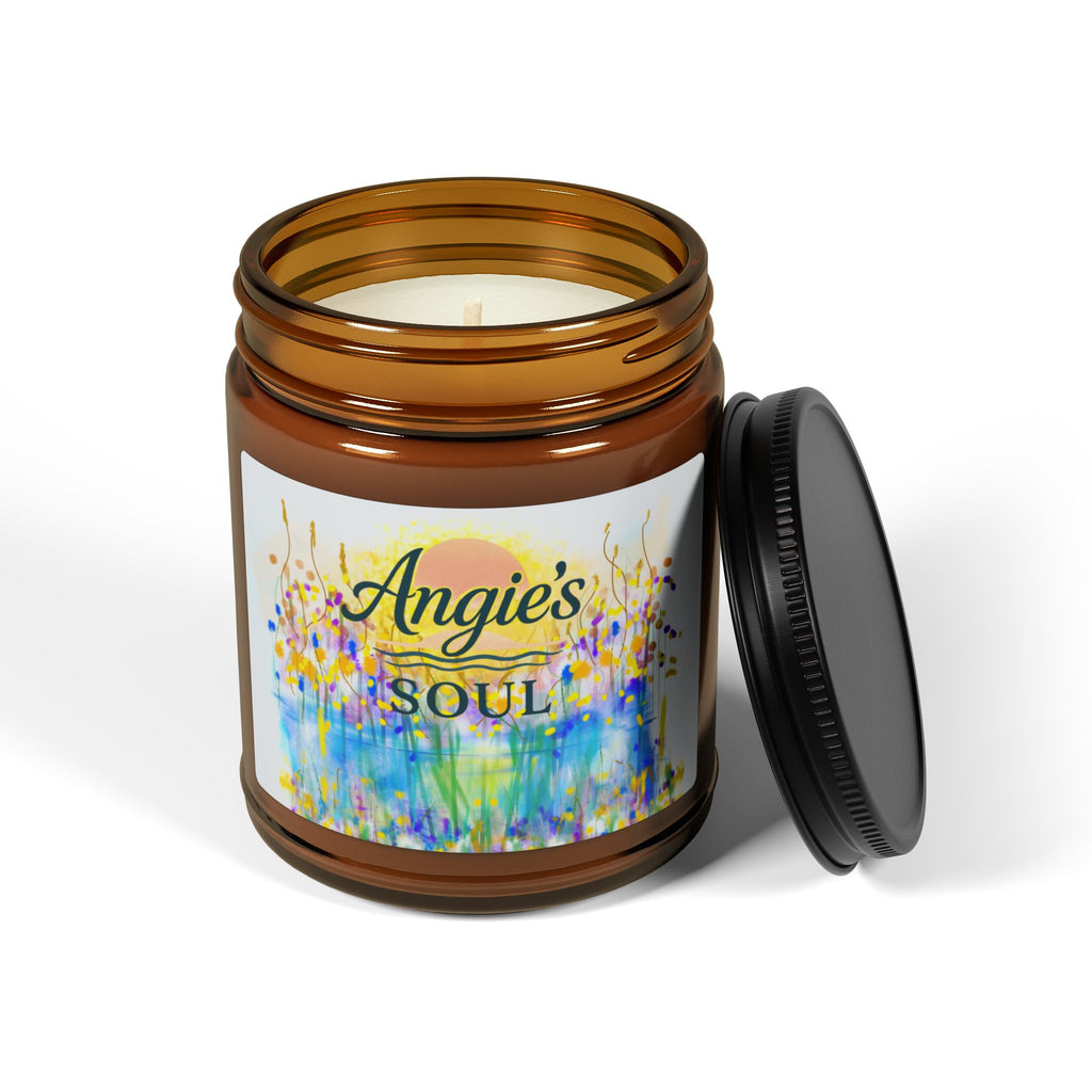 Angie's Soul Scented Soy Candle — Amber Jar Aromatherapy Candle
