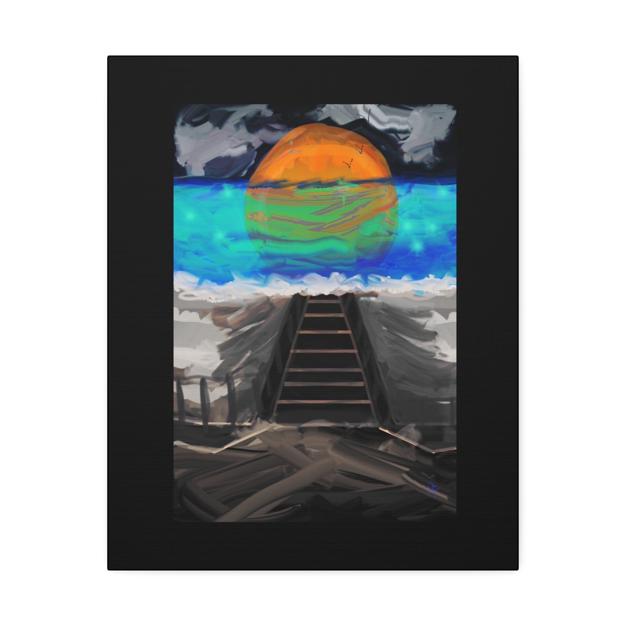 Sunset Beach Canvas Art – Stretched Wall Print