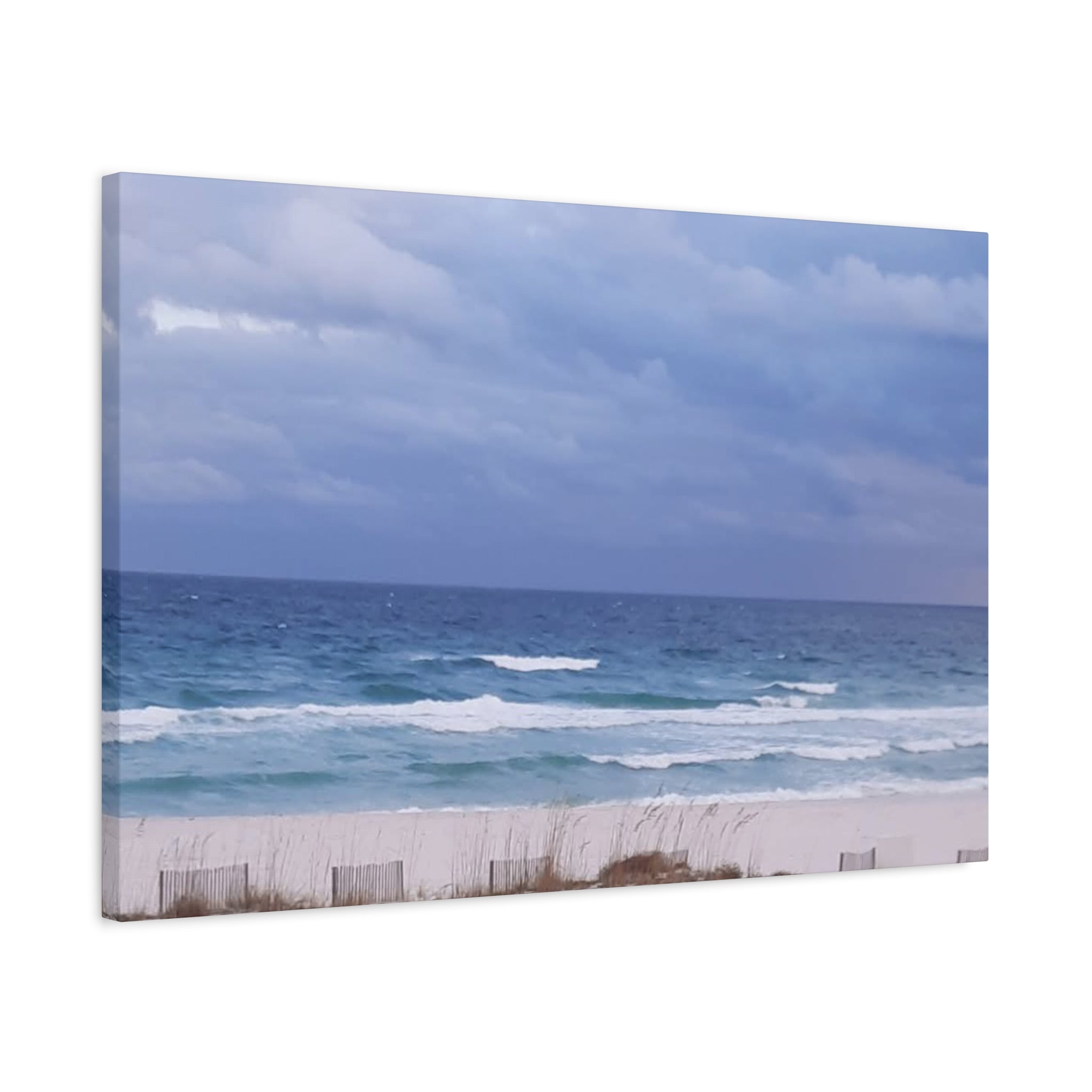 Coastal Waves Matte Canvas Print — Stretched Beach Wall Art