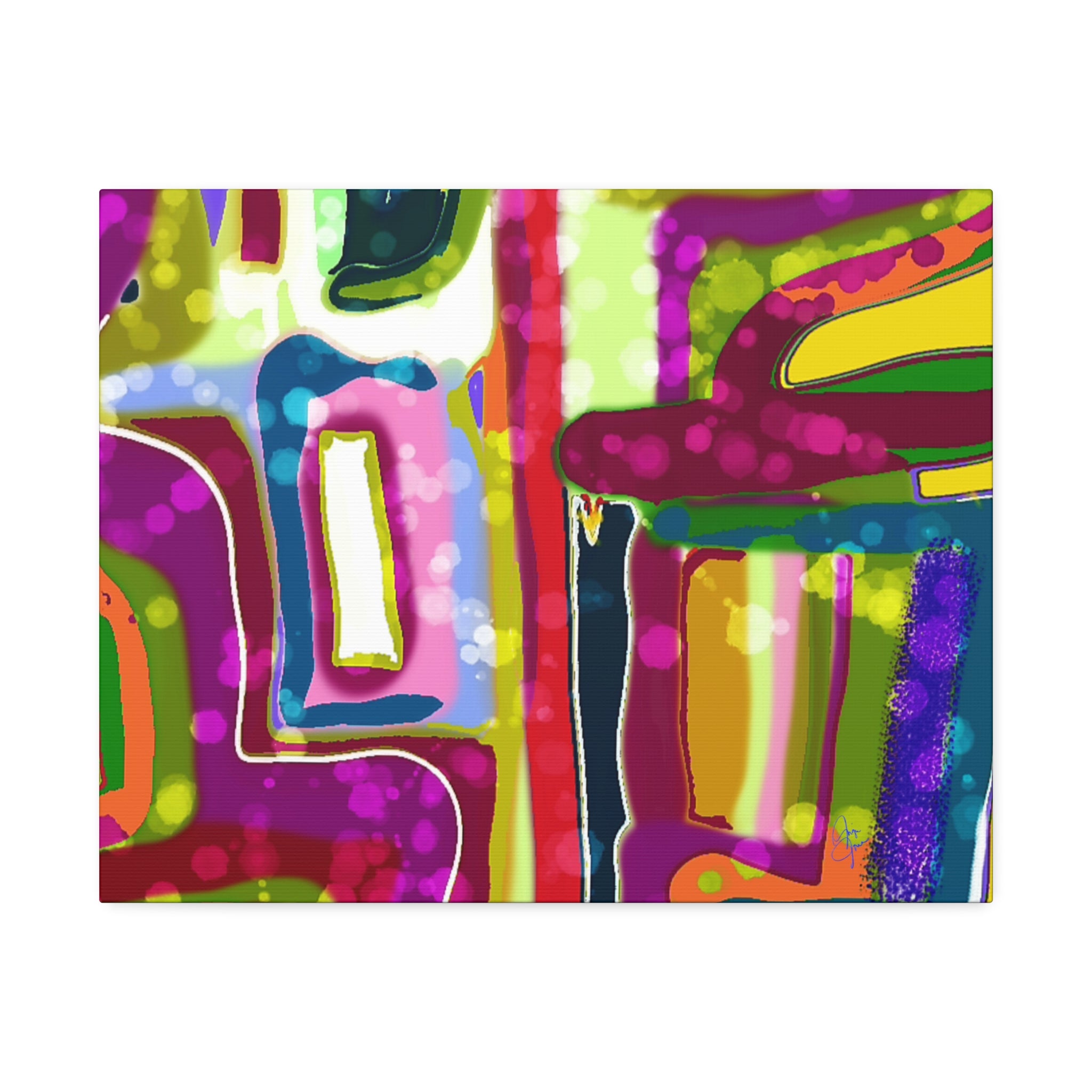 Abstract Colorburst Canvas – Vibrant Pop Art Wall Decor