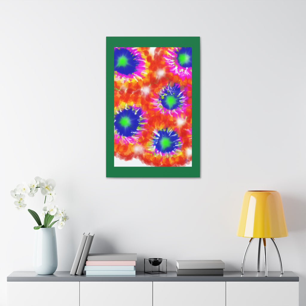 Tie-Dye Burst Canvas Print — Vibrant Abstract Wall Art