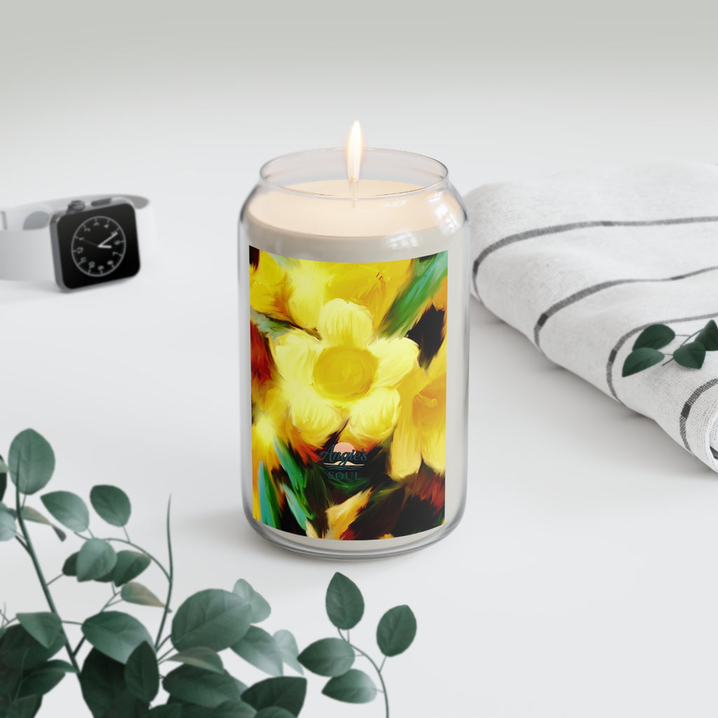 Morning Bloom Scented Soy Candle — 13.75 oz Aromatherapy Jar
