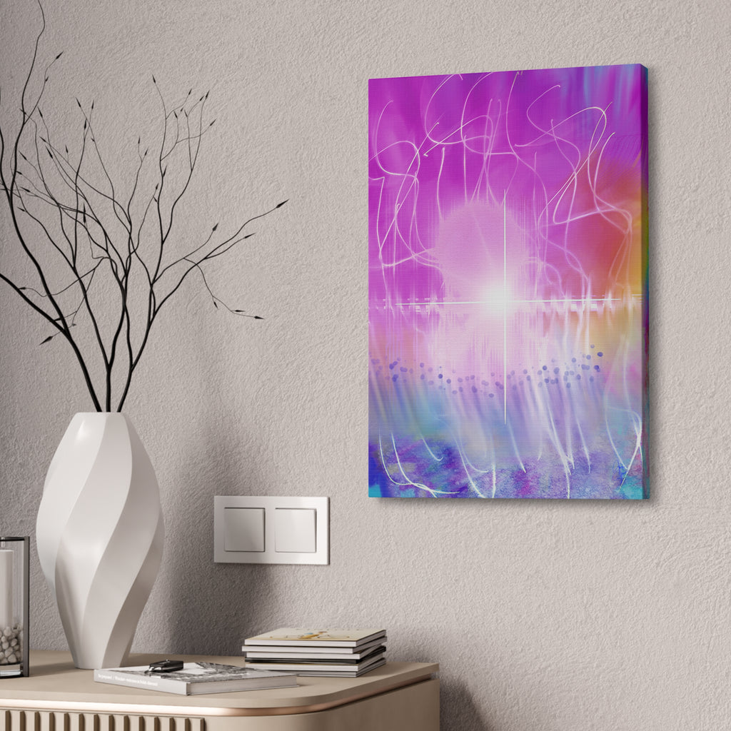 Abstract Radiant Light Canvas