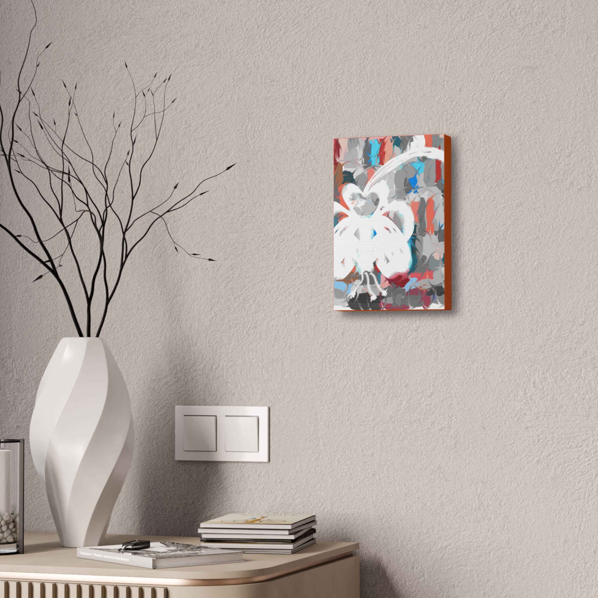 Abstract Coastal Breeze Canvas Print — Modern Stretched Wall Art