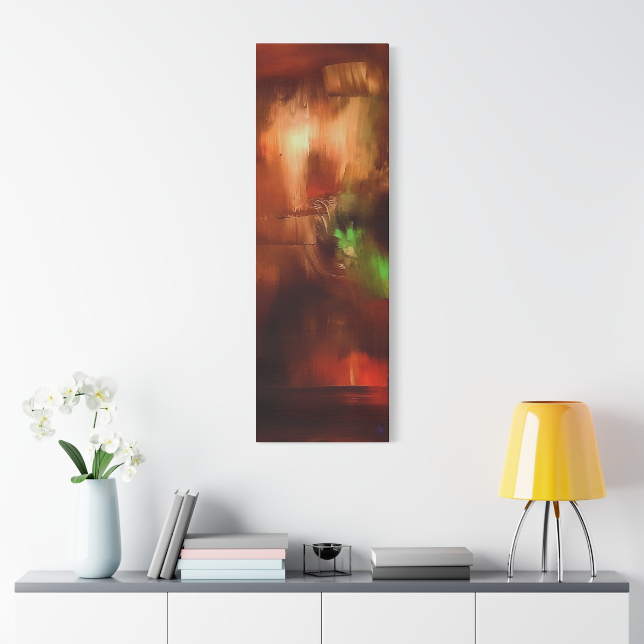 Sunset Sail Matte Canvas Wall Art — Abstract Sailing Into the Sunset (Stretched)