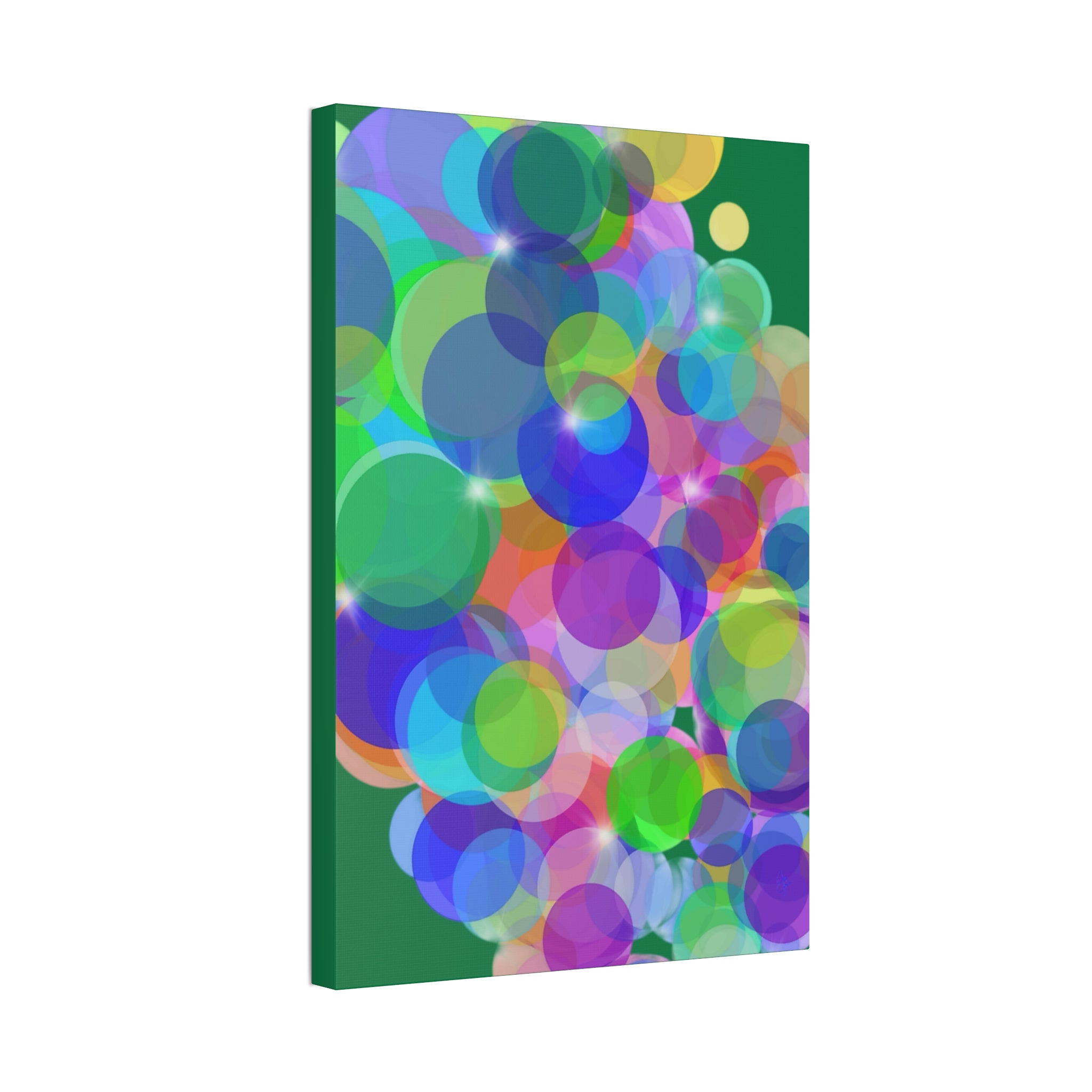 Abstract Colorful Bokeh Canvas Print — Vibrant Stretched Wall Art