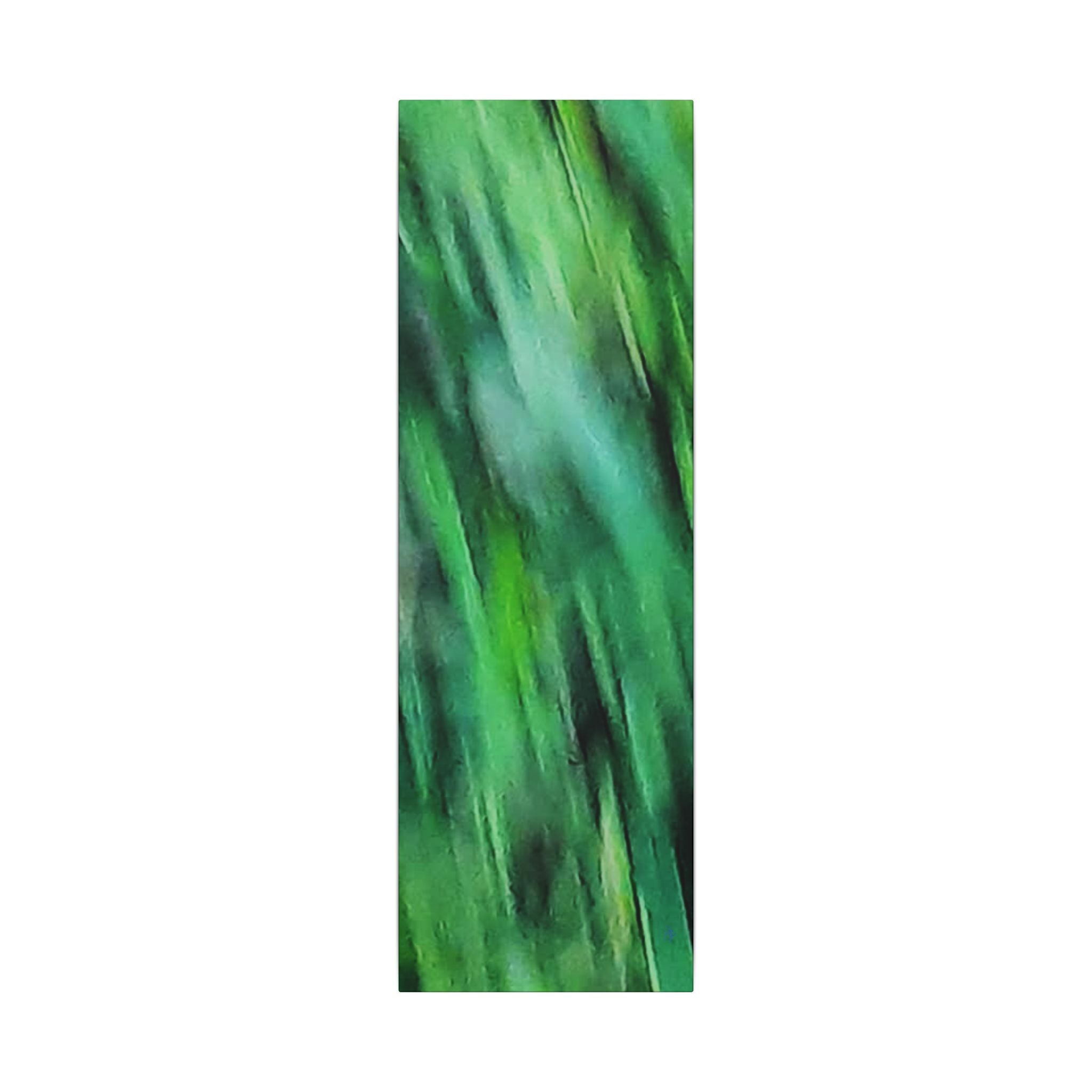 Green Abstract Blur Canvas Wall Art — Vibrant Nature-Inspired Matte Print