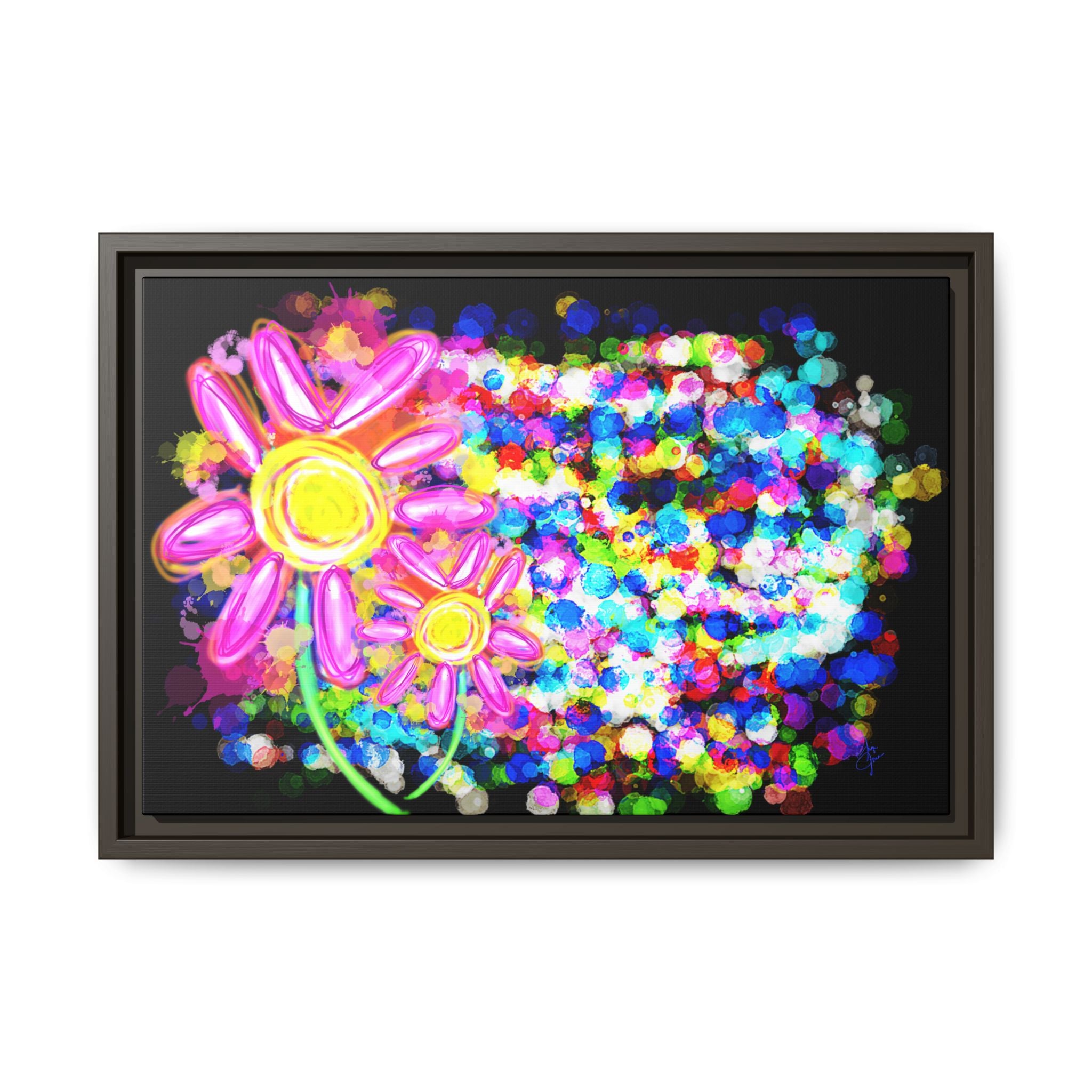 Playful Color Matte Canvas Framed Wall Art