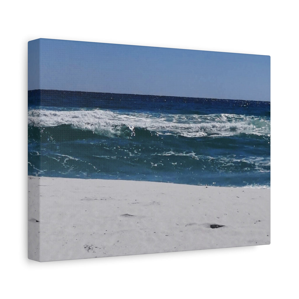 Ocean Waves Beach Canvas Print — Matte Stretched Wall Art