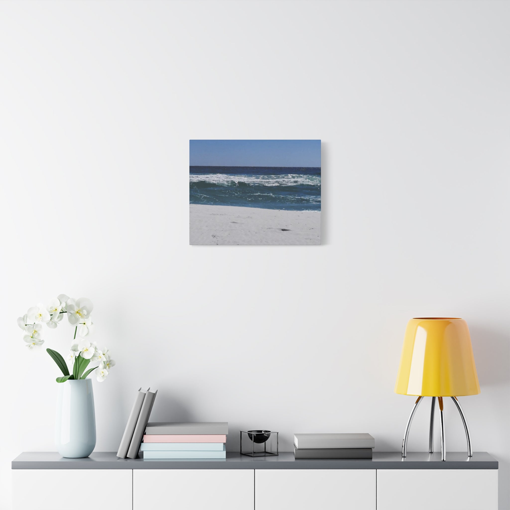 Ocean Waves Beach Canvas Print — Matte Stretched Wall Art