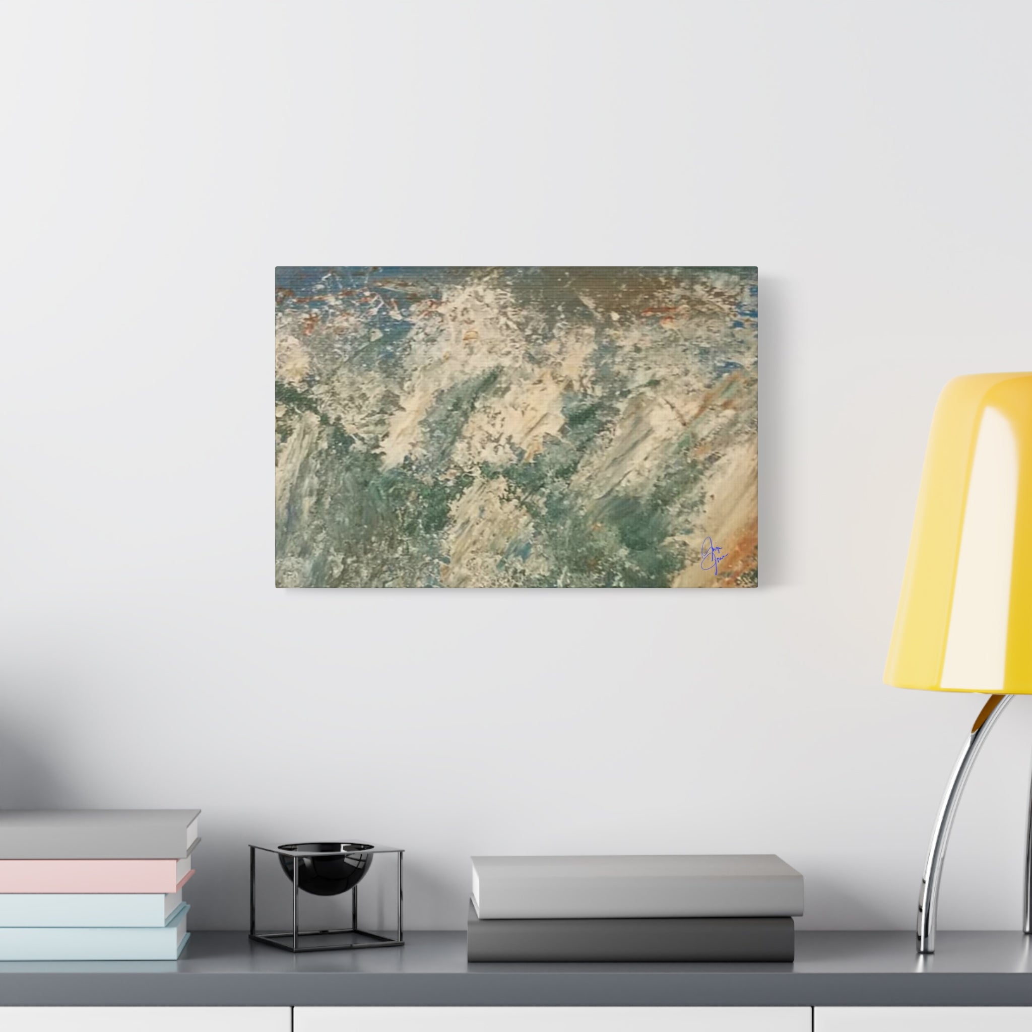 Abstract Ocean Wave Canvas Print — Matte Stretched 1.25"