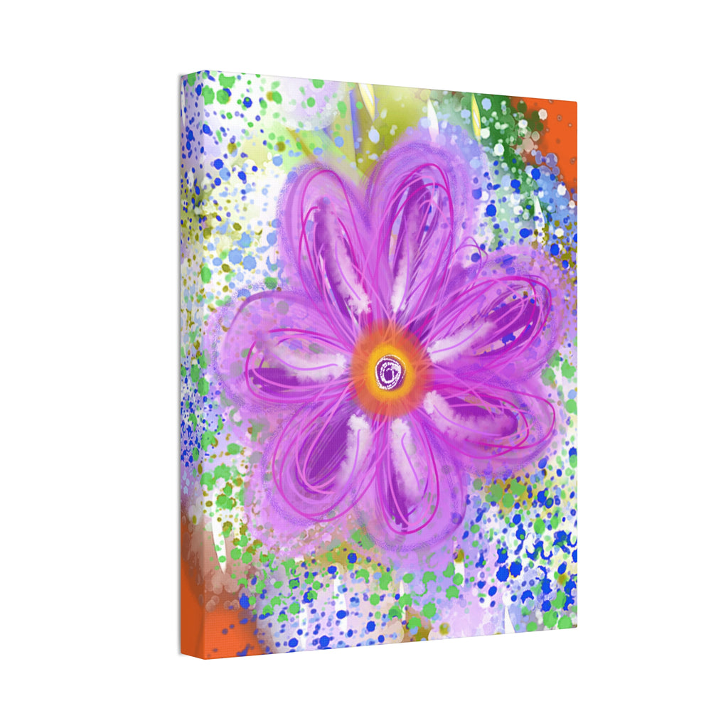 Purple Bloom Floral Canvas - Stretched 1.5" Wall Art