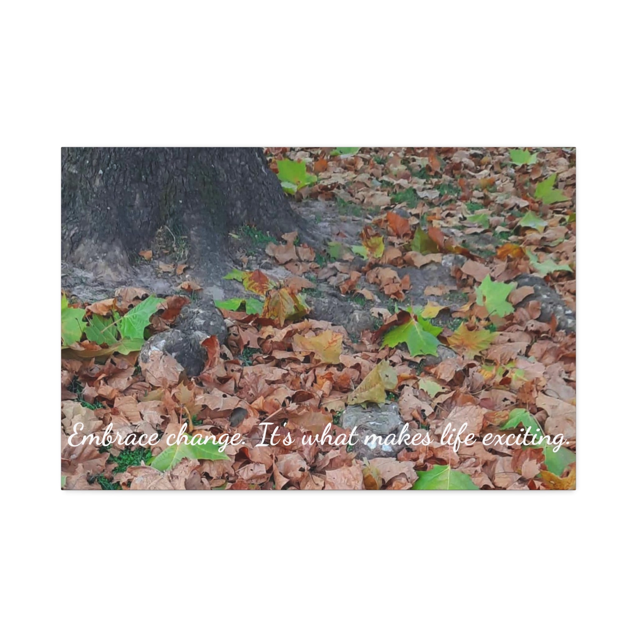 Autumn Leaves Canvas Print — Stretched 1.5" Fall Wall Art