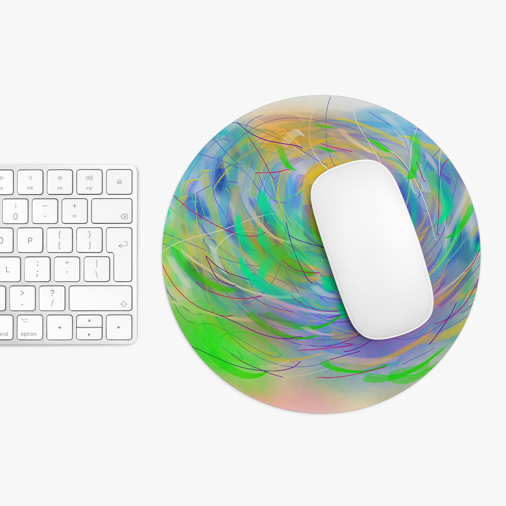Colorful Abstract Art Mouse Pad - Vibrant Desk Accessory for Creative Minds