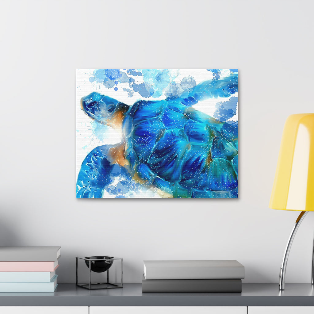 Sea Turtle Canvas Stretch — Stretched Canvas Wall Art (1.5")