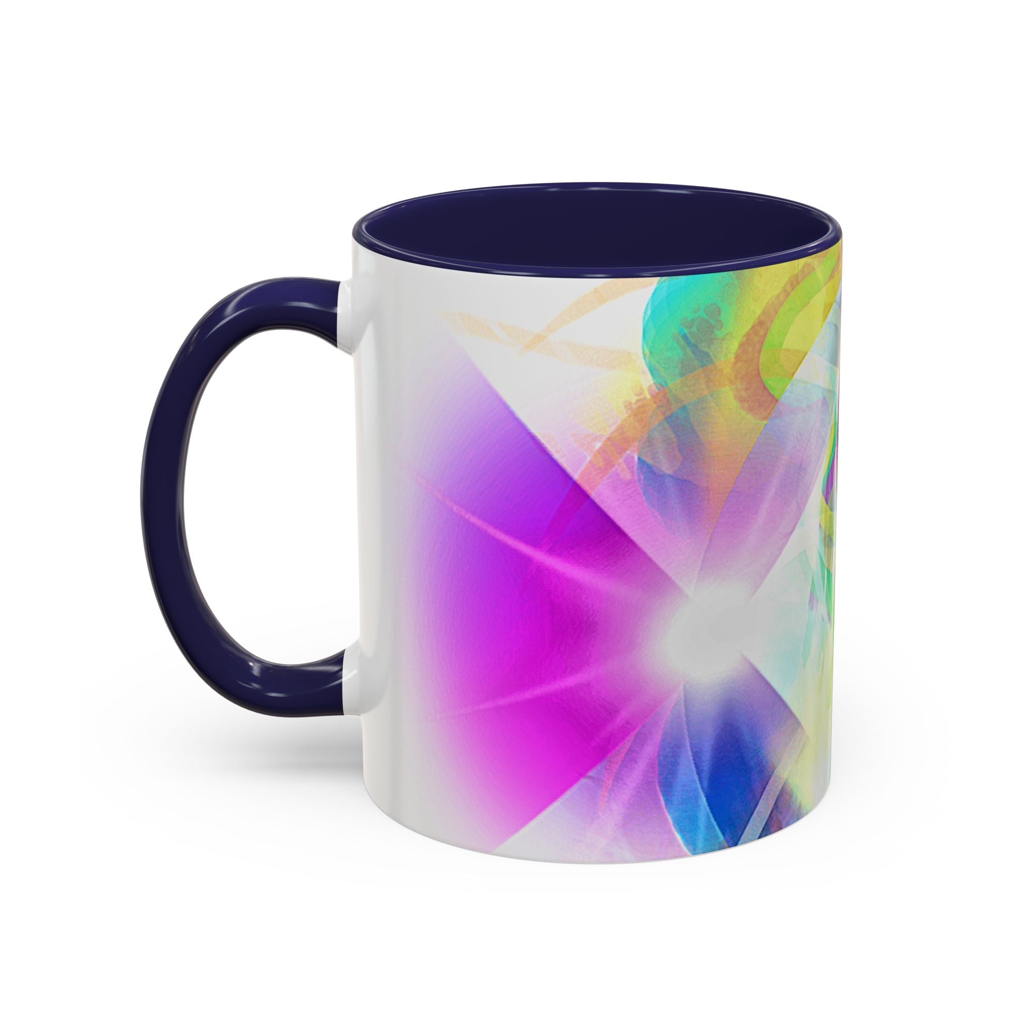 Colorful Heart Coffee Mug – Vibrant Abstract Love Accent Mug (11/15oz)
