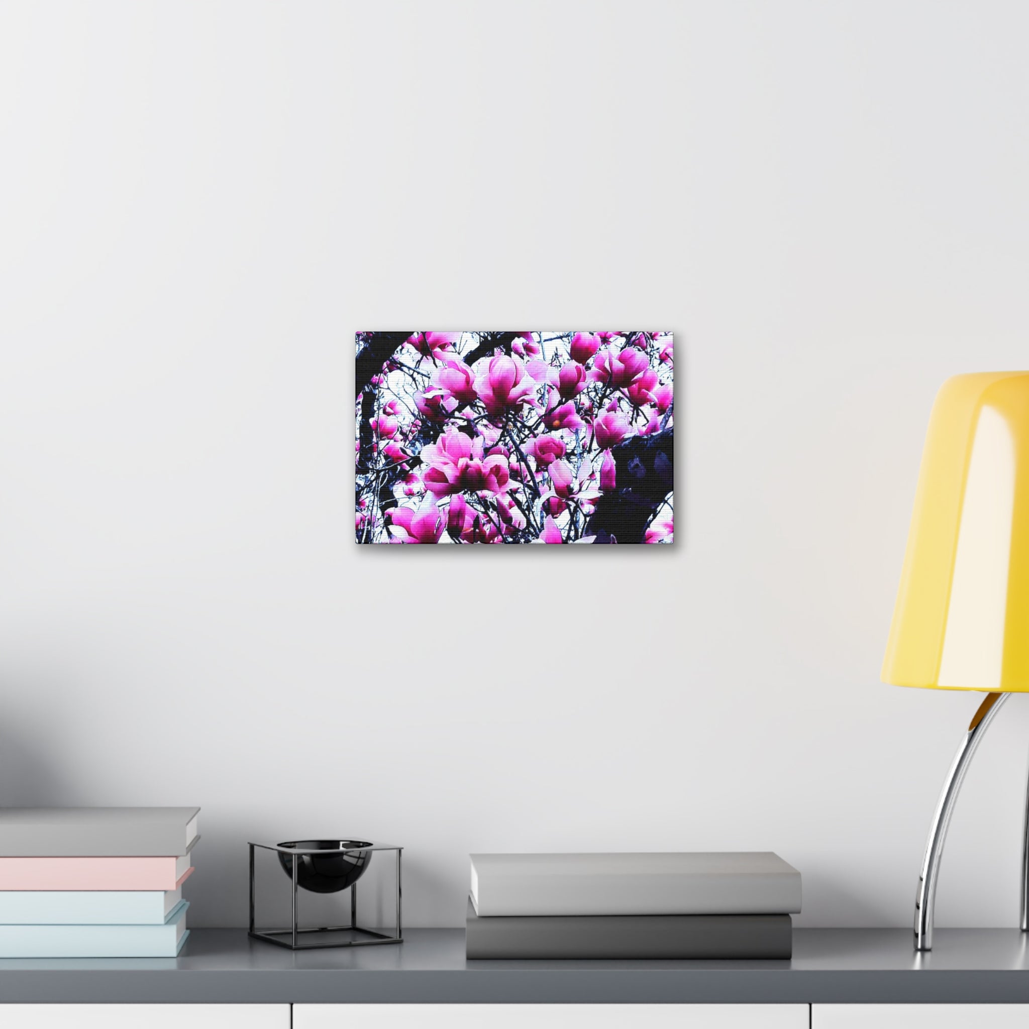 Pink Tulip Tree Blossoms Canvas