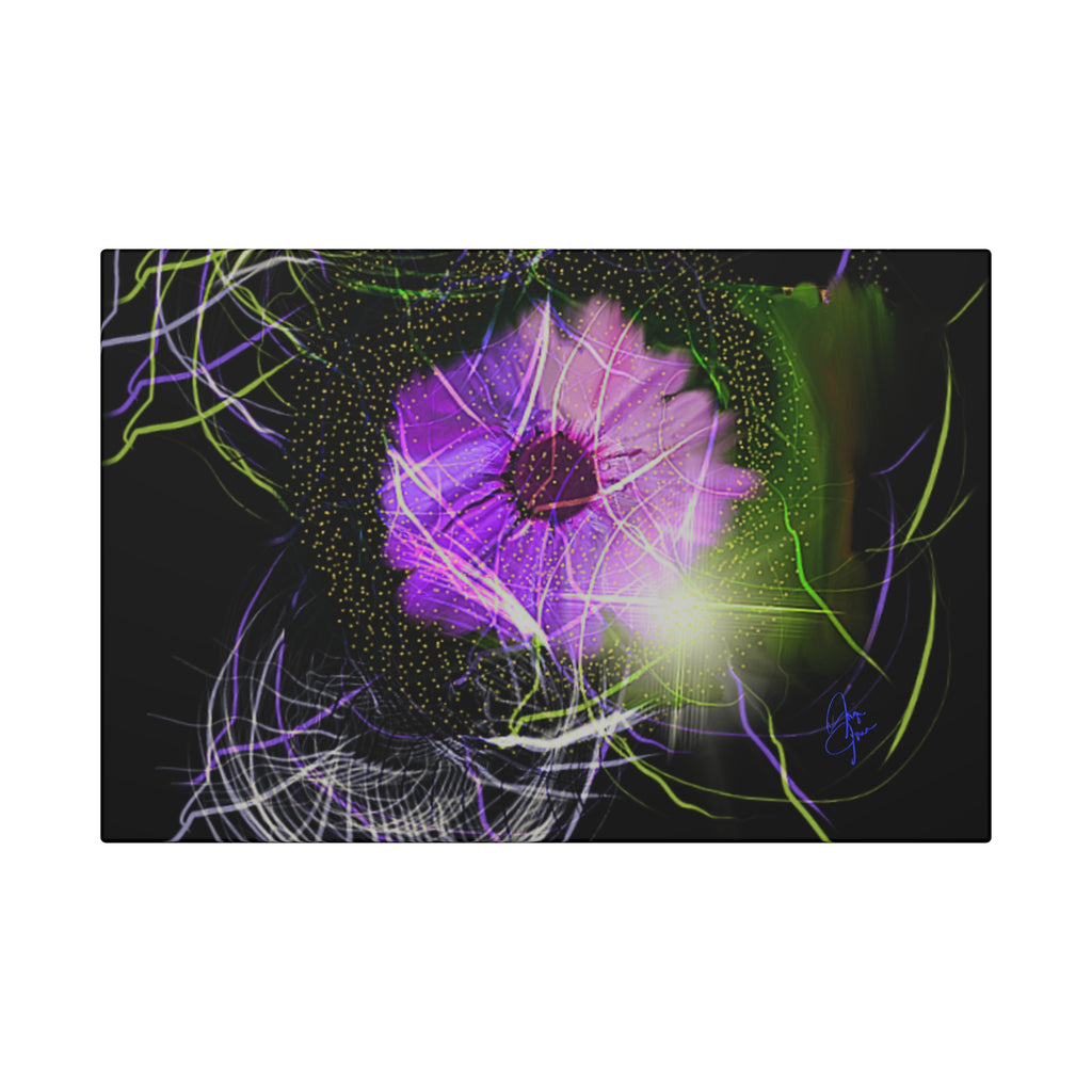 Abstract Floral Canvas Art Wrap