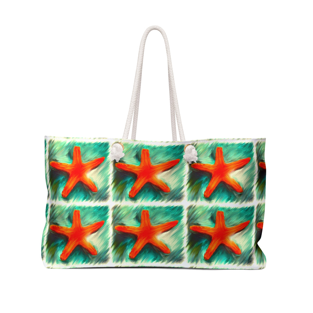 Starfish Beach Weekender Bag – Tropical Nautical Travel Tote