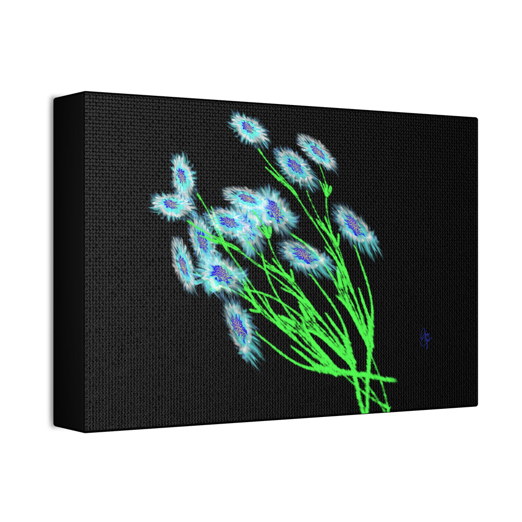Neon Wildflower Canvas Print