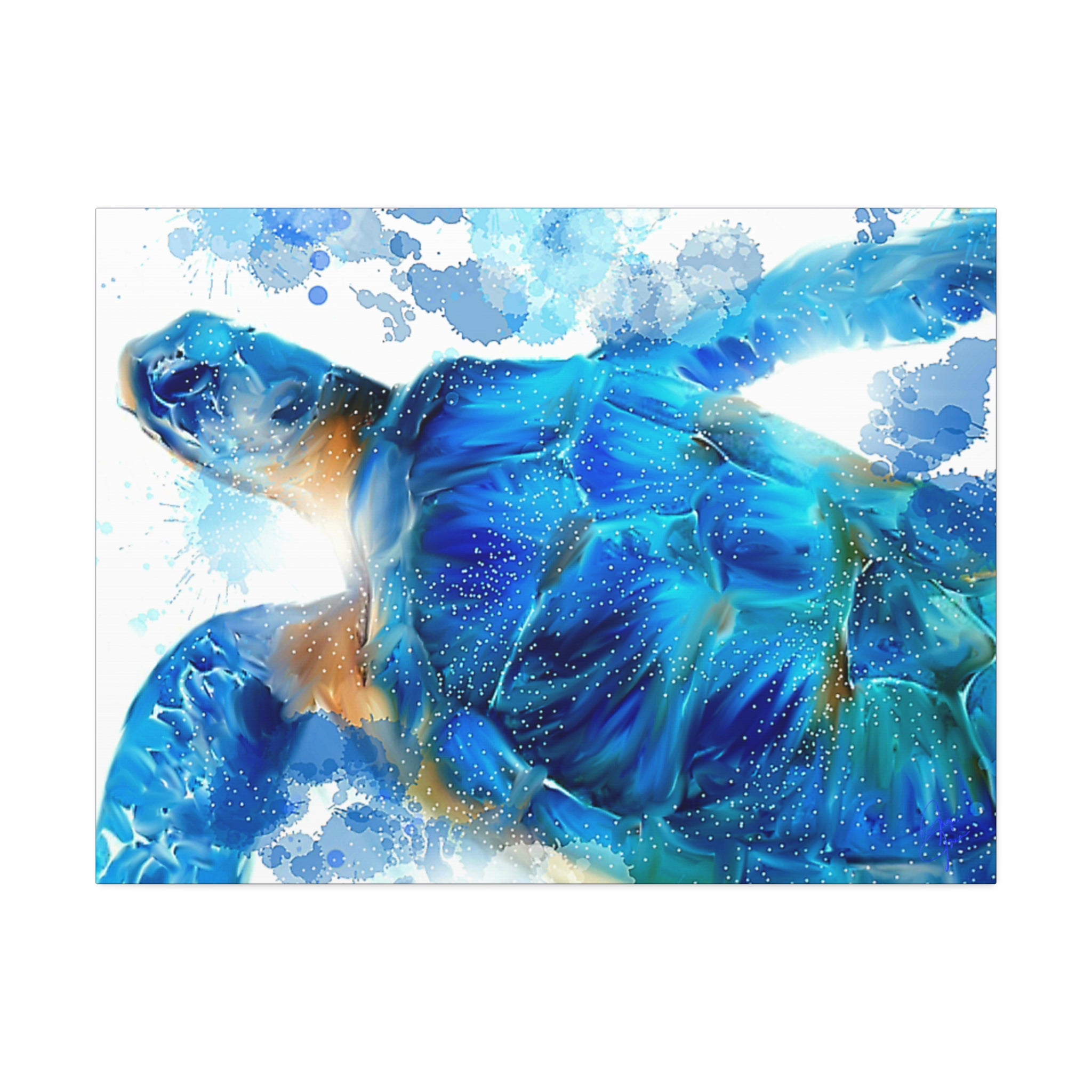 Sea Turtle Canvas Stretch — Stretched Canvas Wall Art (1.5")