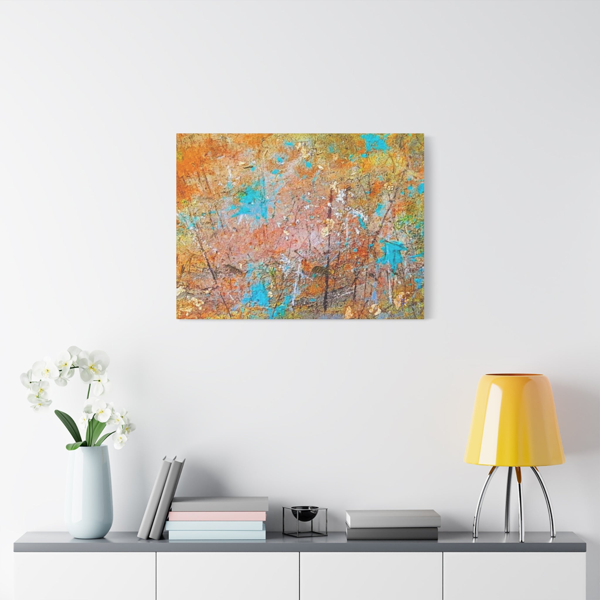 Matte Canvas Wall Art — 'Walk in the Woods' Abstract by Angie Jones (Stretched 1.25")