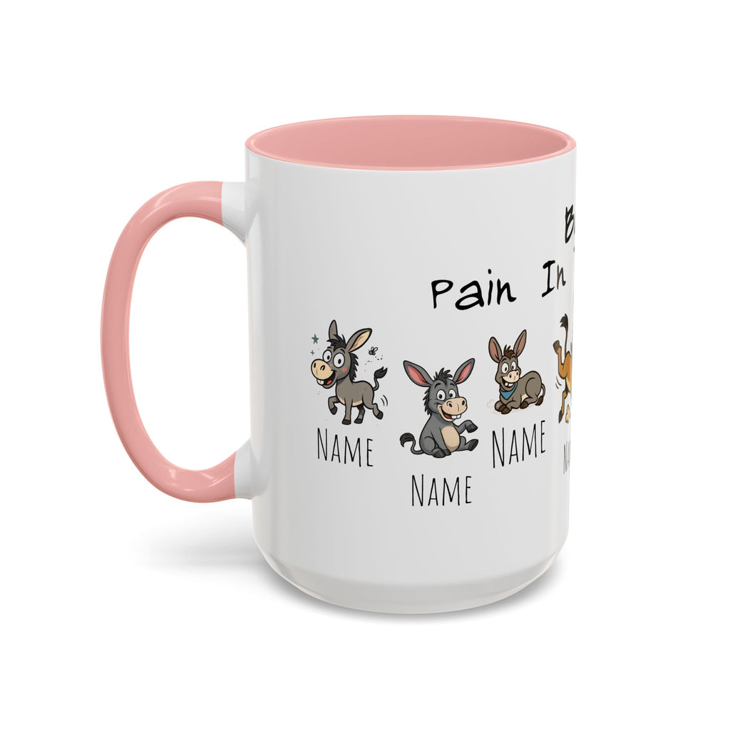 Boss In The Asses Personalized Donkey Coffee Mug — Funny Name Gift (11/15oz)