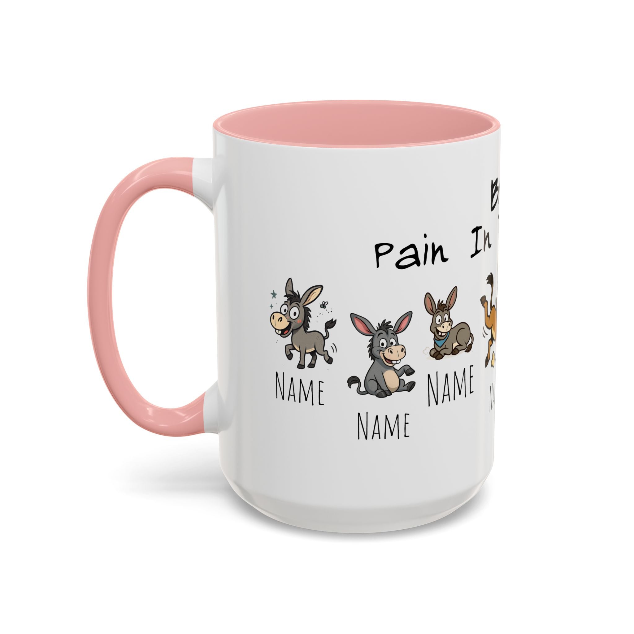 Boss In The Asses Personalized Donkey Coffee Mug — Funny Name Gift (11/15oz)