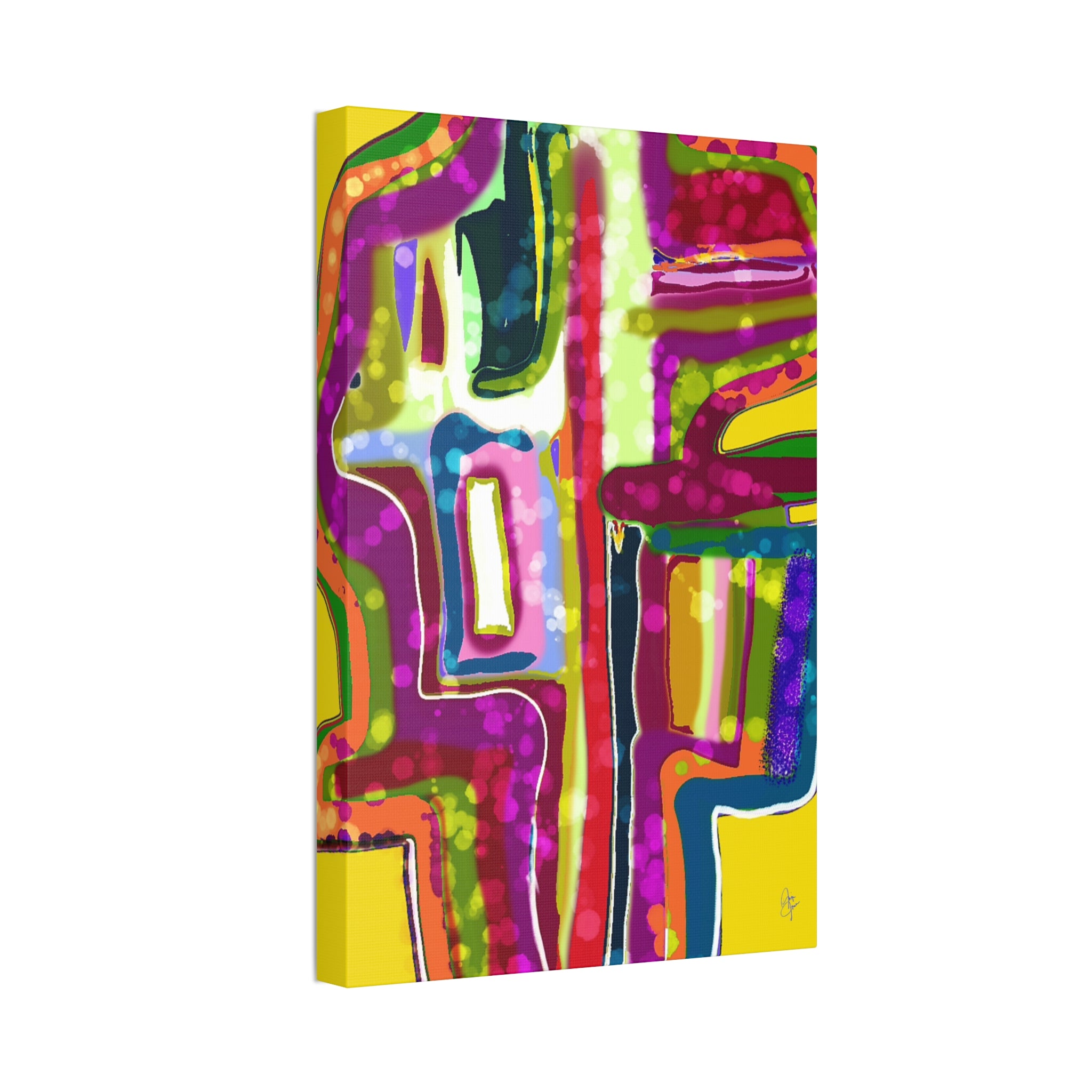 Abstract Colorburst Canvas – Vibrant Pop Art Wall Decor