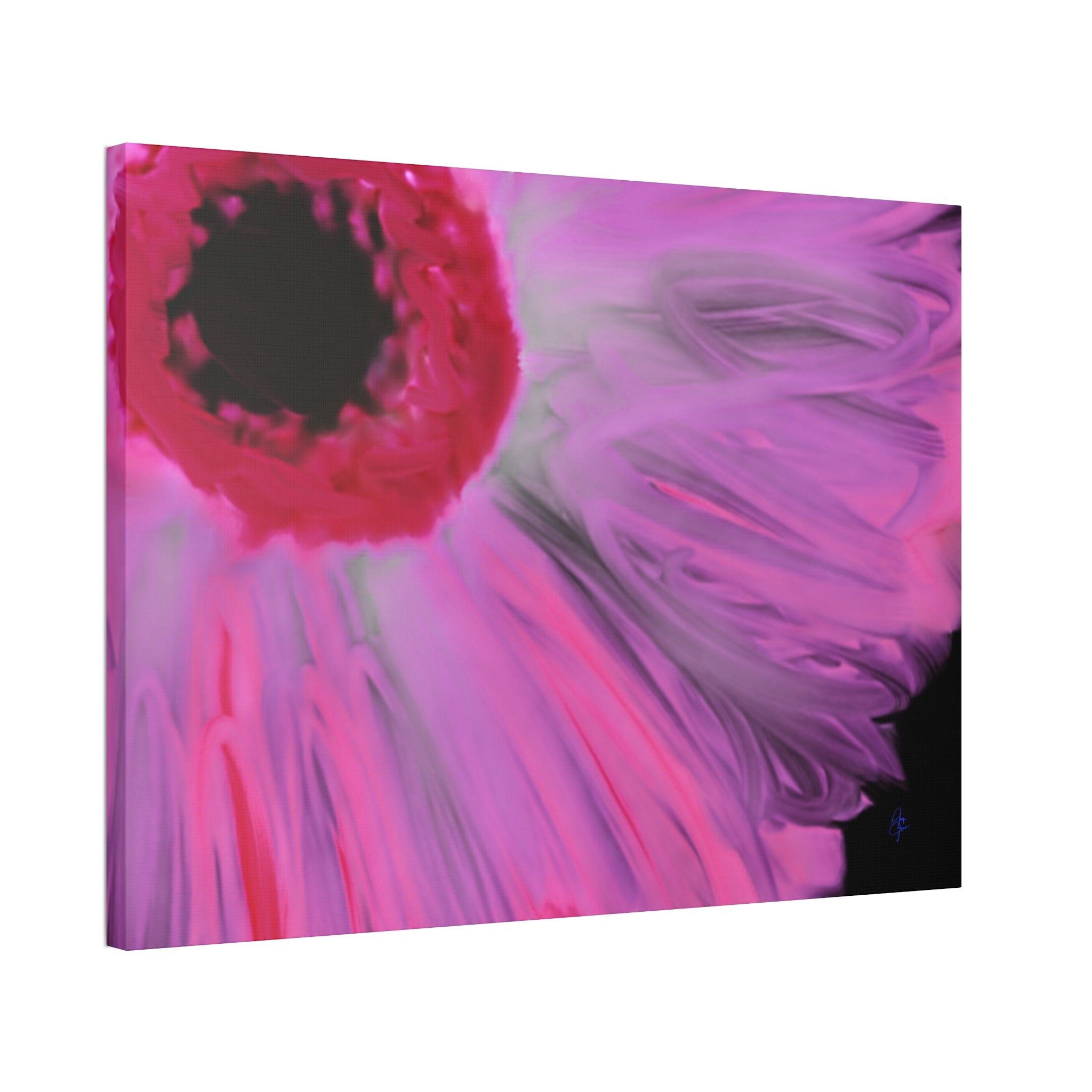 Pink Gerbera Canvas Wall Art – Vibrant Floral Stretched Canvas (1.5" Depth)