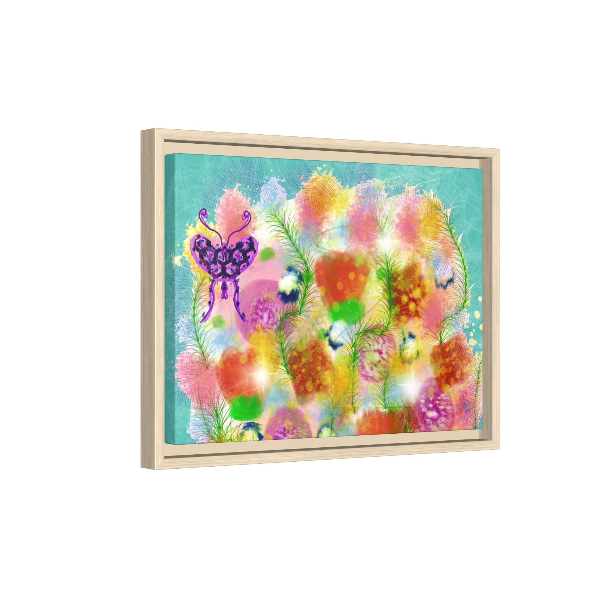 Matte Canvas, Framed (Multi-color)