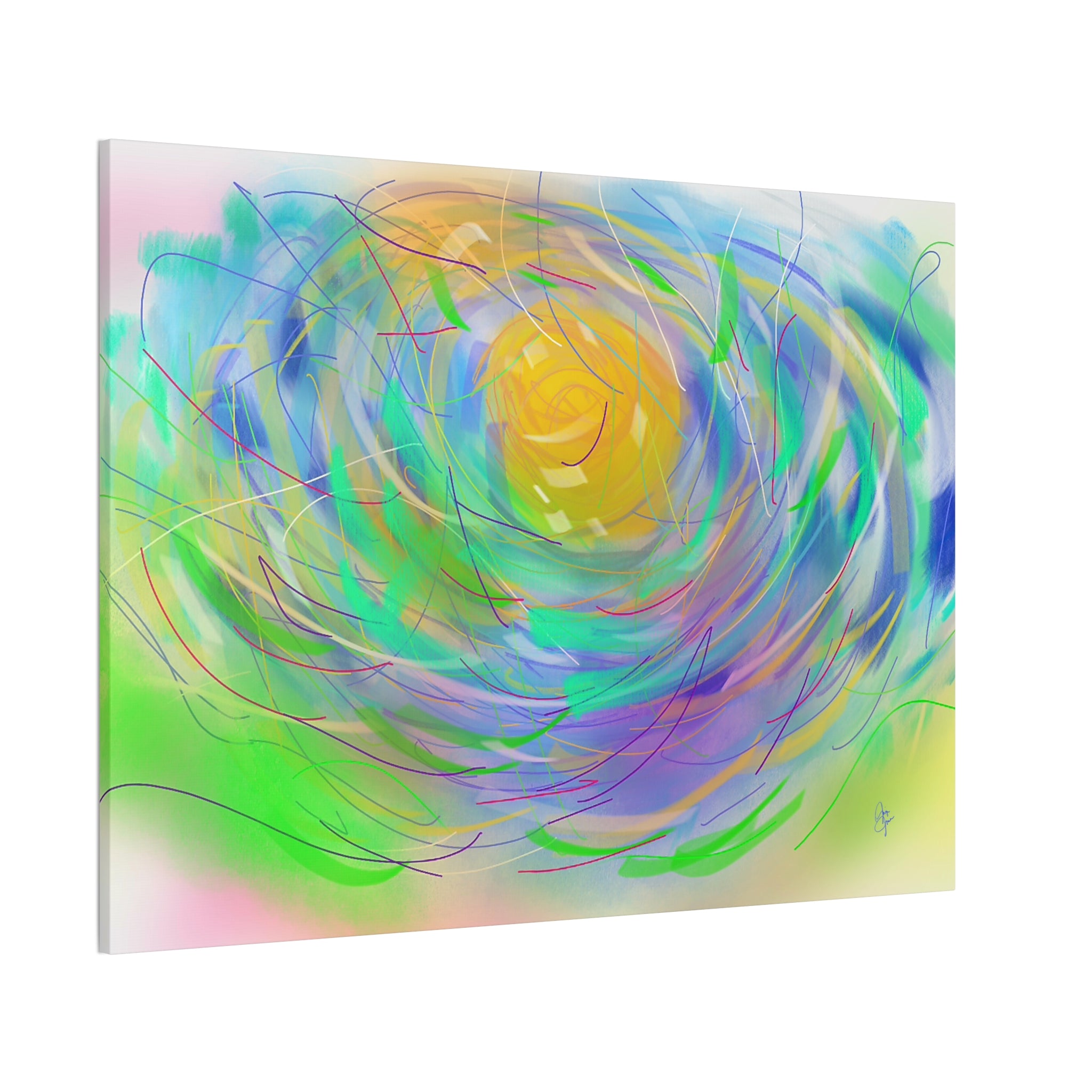 Abstract Floral Canvas