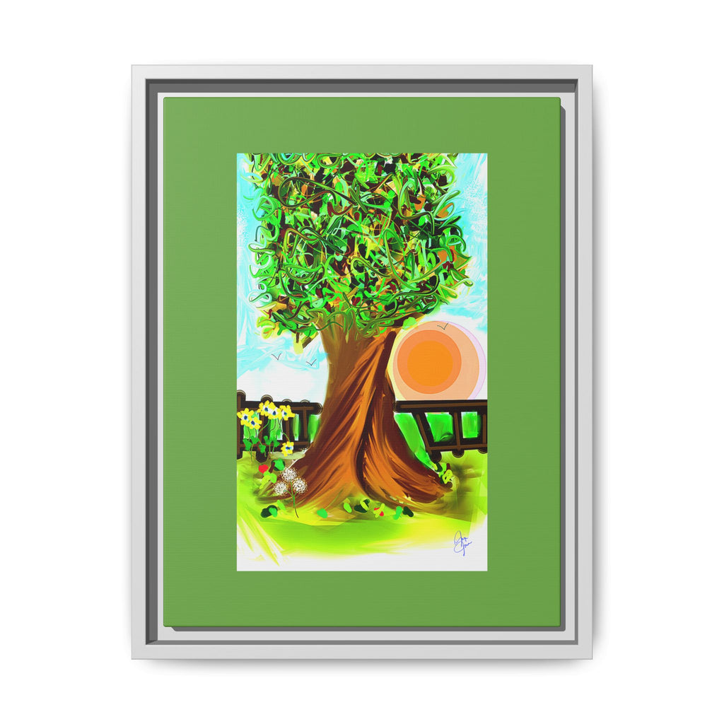 Kid's Favorite Tree Matte Canvas Print — Framed Multi-Color Wall Art