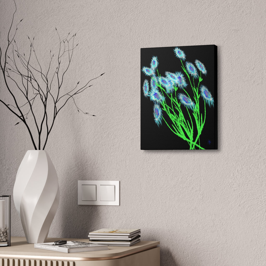 Neon Wildflower Canvas Print