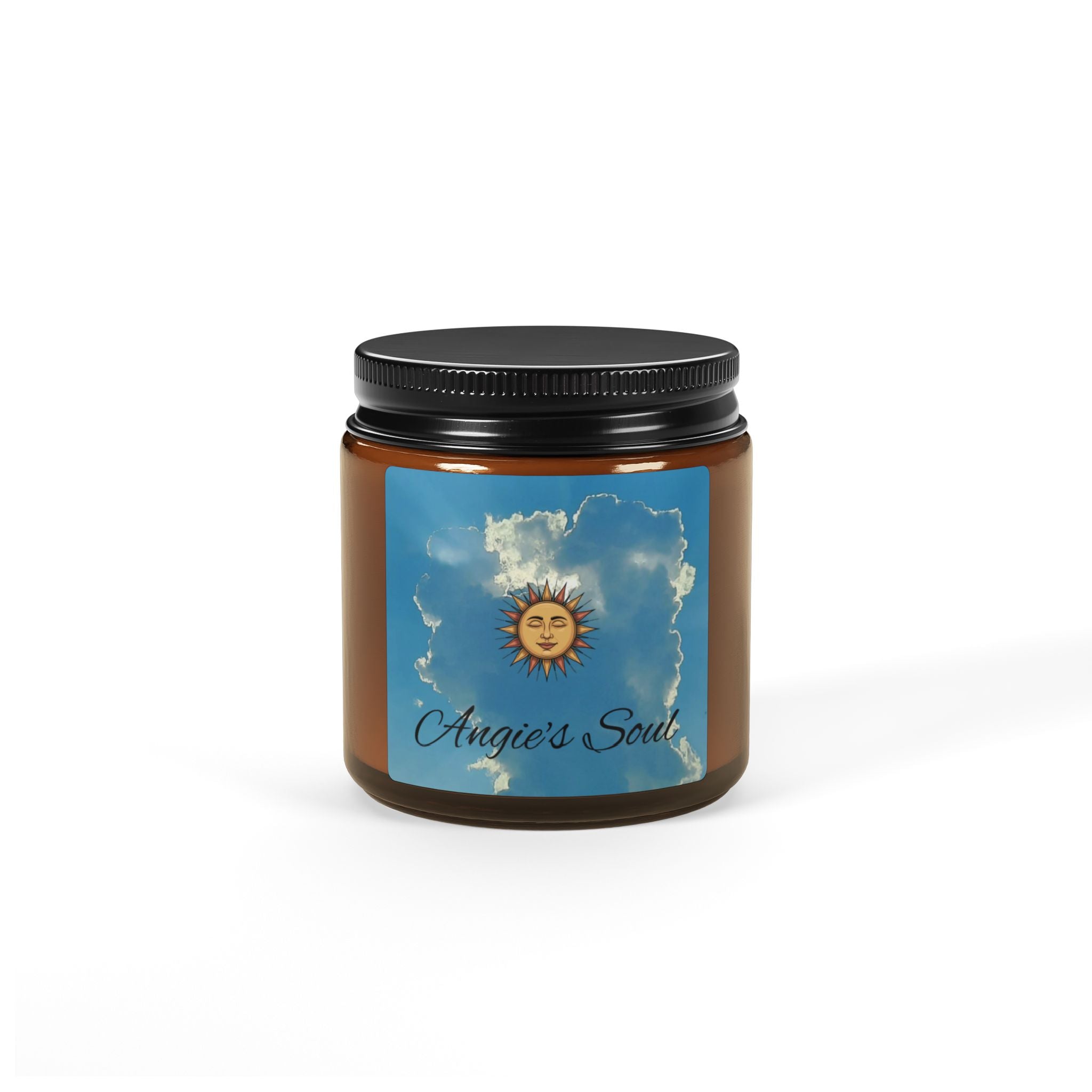 Angie's Soul Scented Soy Candle - Amber Jar, Multi-Size