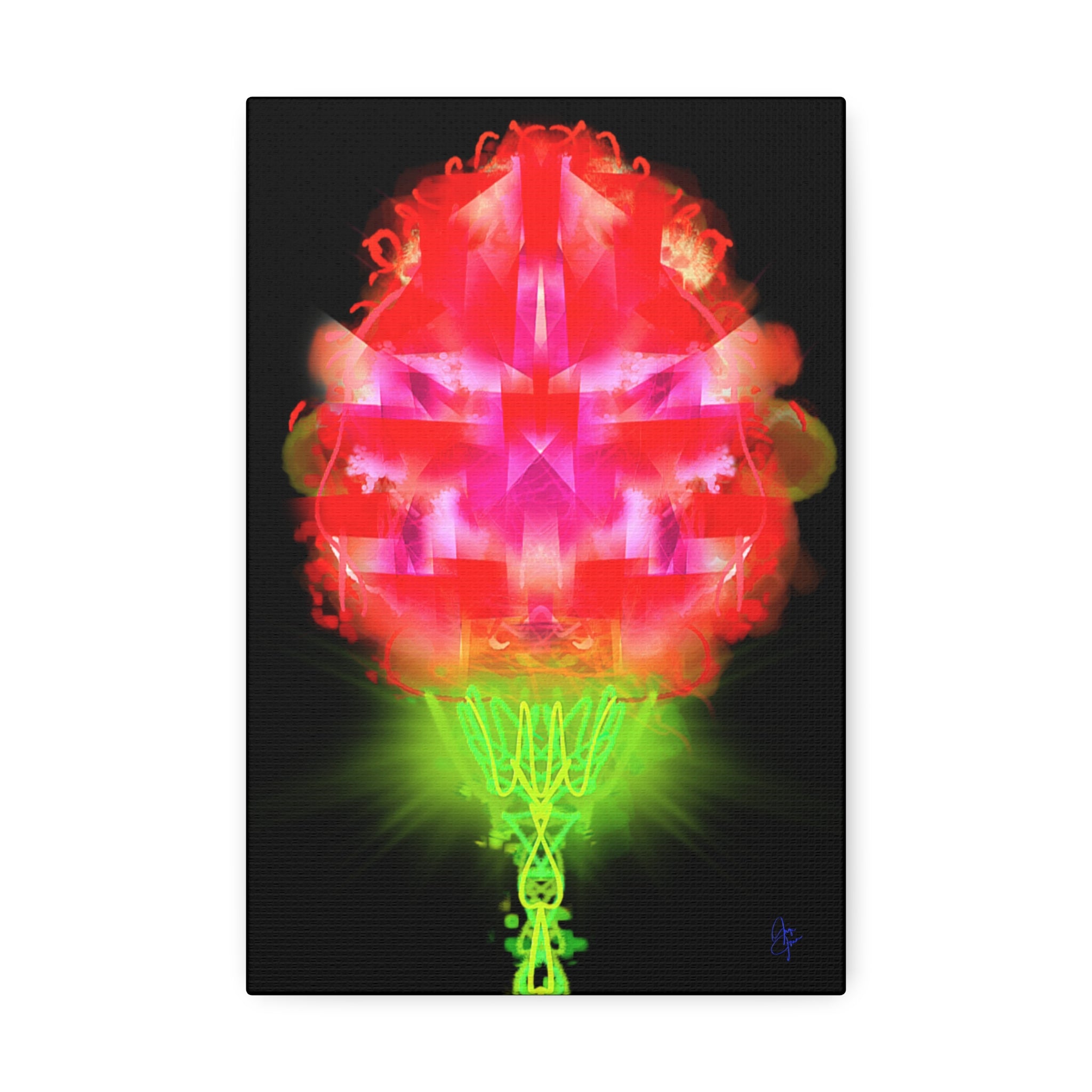 Single Rose Canvas Stretched 1.5" — Rose Wall Art