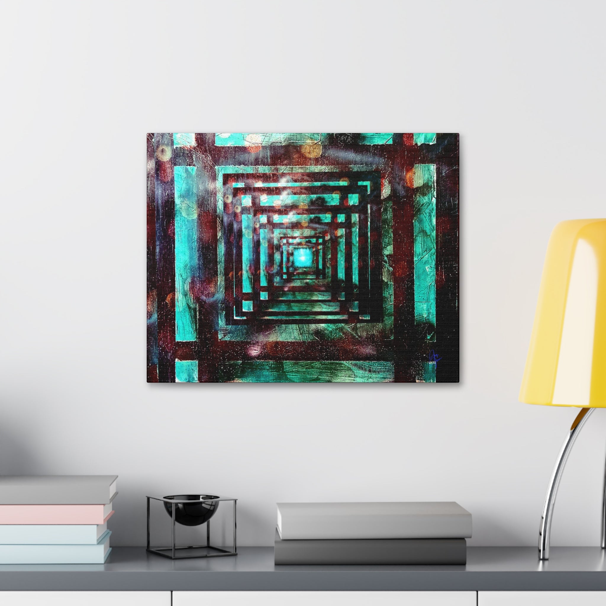 Inspirational Wall Art Canvas — "There's always a light at the end of the tunnel"