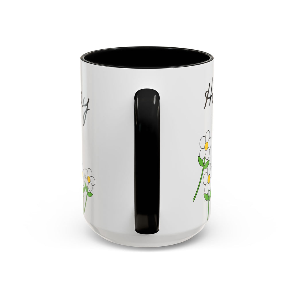 Lemon Bike Coffee Mug — 'Happy Day' Accent Ceramic Mug (11/15oz)