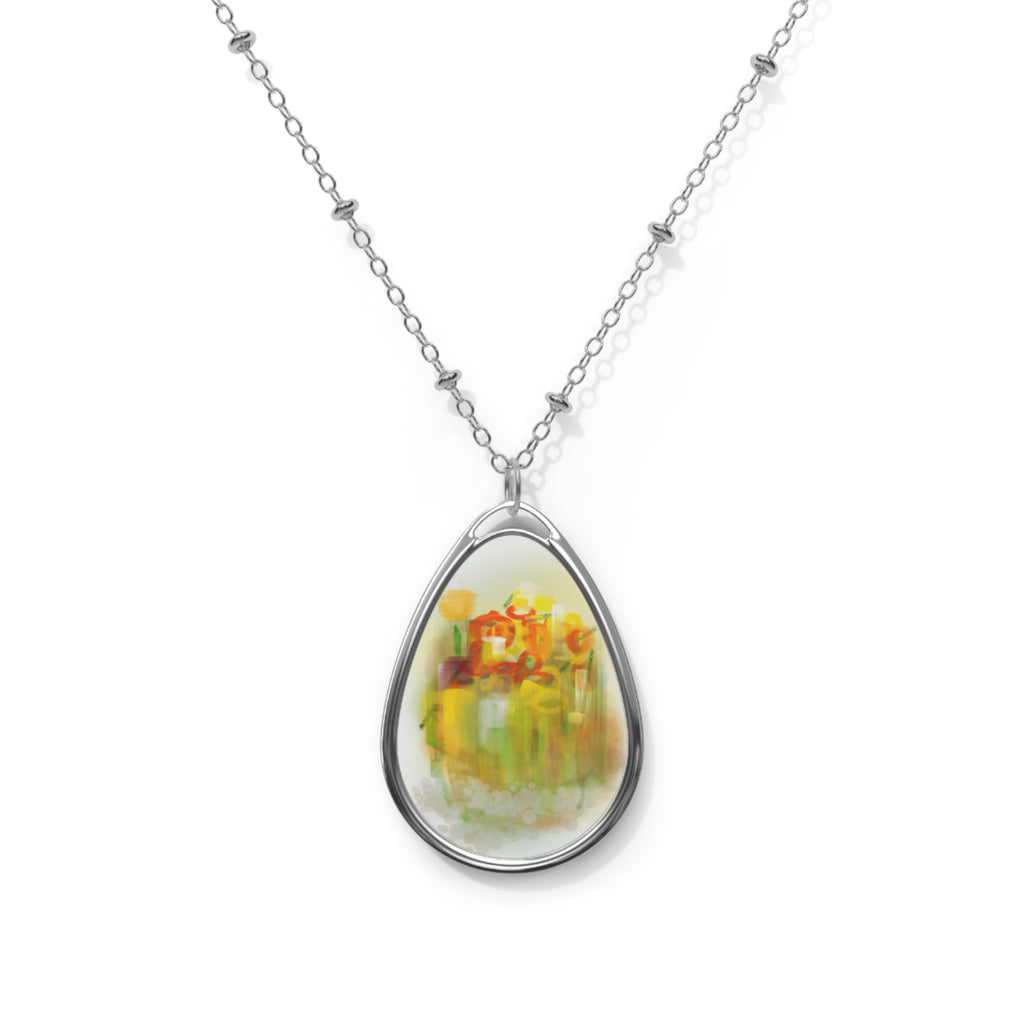 Oval Necklace — "Carry a Painting with You" Pendant
