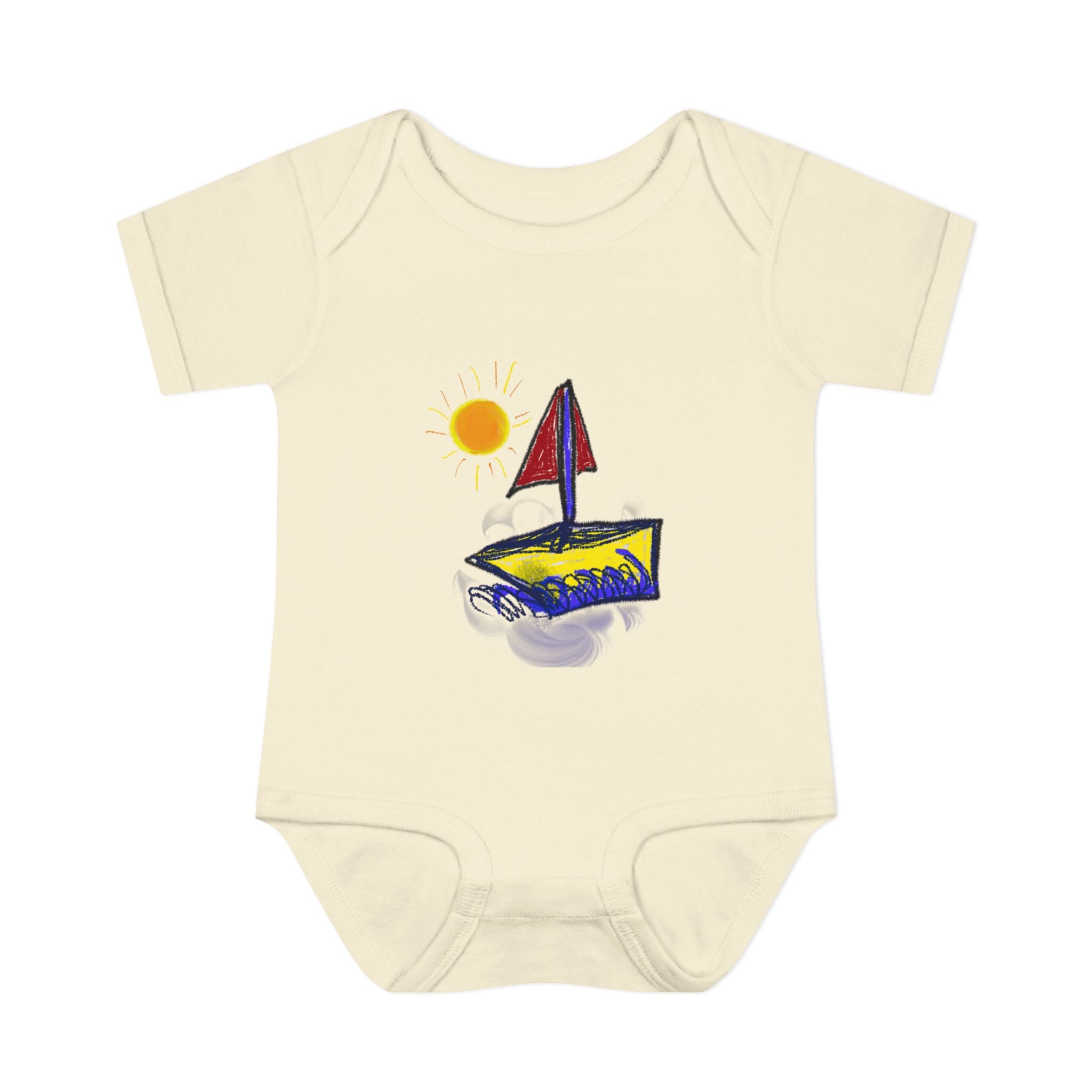 Sailboat Sunshine Infant Bodysuit – Cute Baby Nautical Onesie