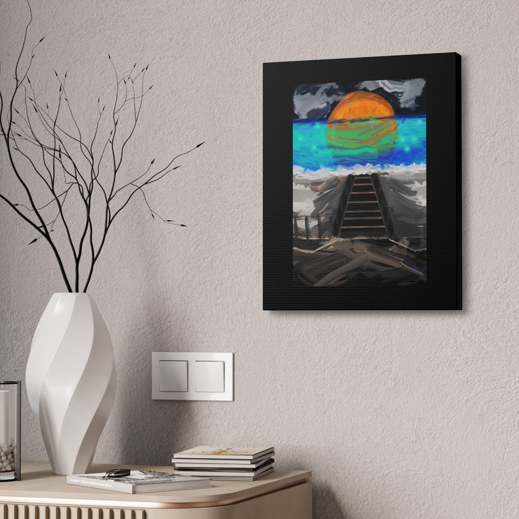 Sunset Beach Canvas Art – Stretched Wall Print