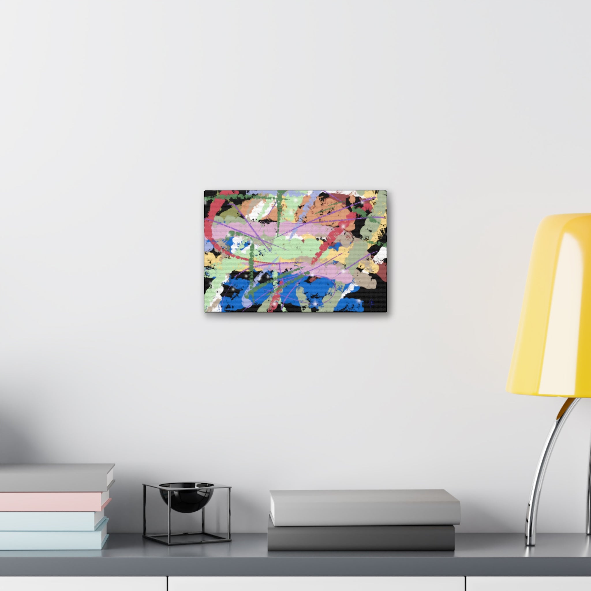 Abstract Color Splash Canvas Print — Vibrant Modern Wall Art (Stretched 1.5")
