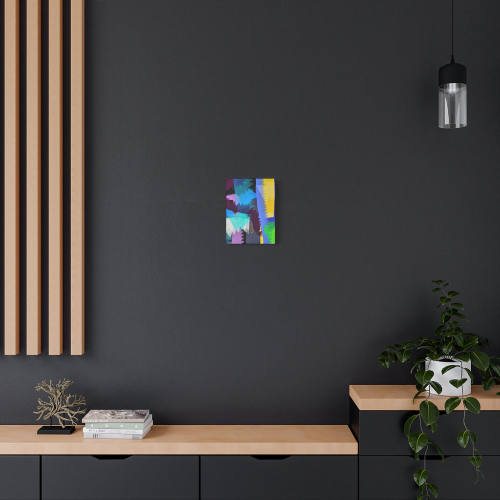 Abstract Color Burst Canvas Print — Vibrant Geometric Wall Art