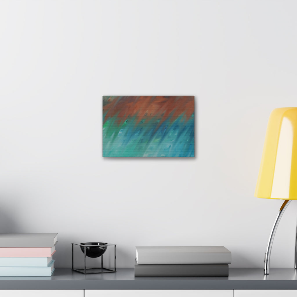 Ocean Breeze Abstract Canvas - Stretched 1.5" Wall Art