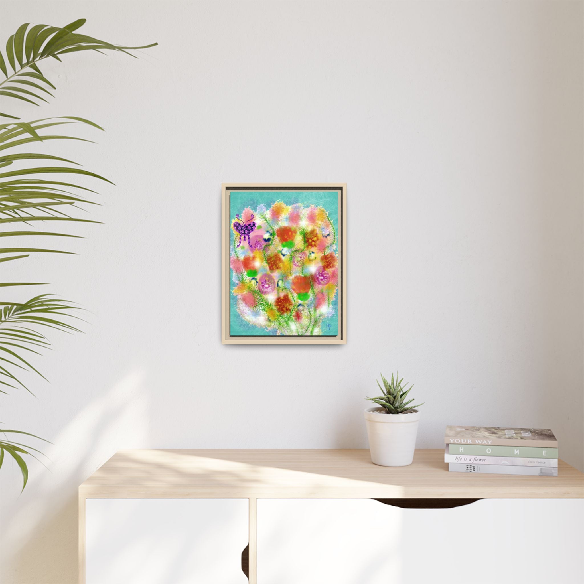 Matte Canvas, Framed (Multi-color)